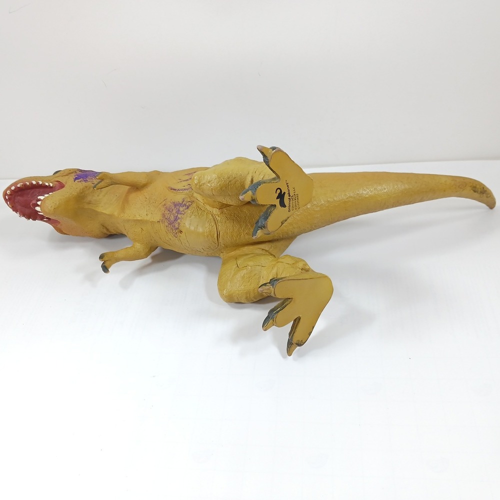 Animal Planet Tyrannosaurus Rex T-Rex Dinosaur Figure Tan Purple 2019 Blip LLC - Picture 8 of 8